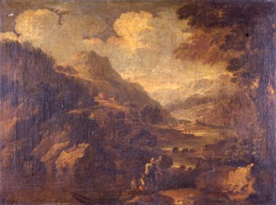 Paisaje montañoso de Salvator Rosa